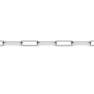 Anchor Chain, Silver Chains, Bulk Chain, FIO 100 3,1x10,7 mm Anchor Chain, Silver Chains, Bulk Chain, FIO 100 3,1x10,7 mm