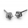 Ohrstecker Basis für Swarovski-Kristalle, 3mm, Ohrringteile, ODL-00466 KLS (1088 PP 24)