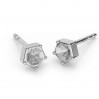 Ohrstecker Basis für Swarovski-Kristalle, 3mm, Ohrringteile, ODL-00466 KLS (1088 PP 24)