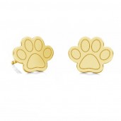 Dog Paw Earring Posts, Jewelry Findings, Silver Jewelry, KLS LKM-2729 - 0,50 7x8,7 mm