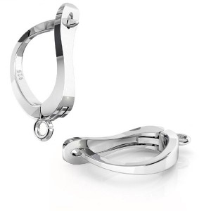 Lever Back Earring, Earring Findings, BA 40 ODL-00801 12,5x19,5 mm