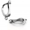 Lever Back Earring, Earring Findings, BA 40 ODL-00801 12,5x19,5 mm