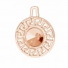 Altgriechischer-Anhänger, Swarovski Rivoli 6mm, Silberschmuck, ODL-00838 14x17,5 mm (1122 SS 29)