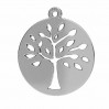 Tree of Life Pendant, Jewelry Findings, LKM-2626 - 0,50 16x17,5 mm