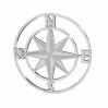 Kompass-Anhänger, Silberschmuck, LKM-2762 - 0,50 25x25 mm