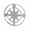 Kompass-Anhänger, Silberschmuck, LKM-2762 - 0,50 25x25 mm