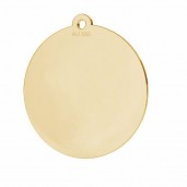 14K Gold AU 585, Pendant, Jewelry Findings, LKZ14K-50088 - 0,30 18x19,5 mm 