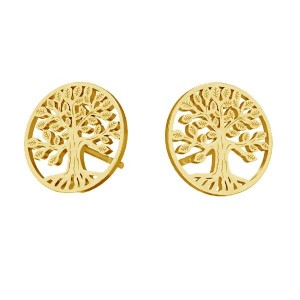 Tree of Life Earrings, Jewelry Findings, KLS LKM-2938 - 0,50 11x11 mm Tree of Life Earrings, Jewelry Findings, KLS LKM-2938 - 0,50 11x11 mm