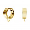 Creole Earrings, Earring Findings, ODL-00871 BZO 2 13,1x15 mm 