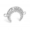 Moon Pendant, Jewelry Findings, CON 1 E-PENDANT 659 14x20,6 mm