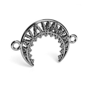 Moon Pendant, Jewelry Findings, CON 1 E-PENDANT 659 14x20,6 mm