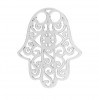 Hamsa Hand-Anhänger, Fatimas Hand, Silberschmuck, LK-1272 - 0,50 (2058 SS 7)