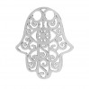 Hamsa Hand-Anhänger, Fatimas Hand, Silberschmuck, LK-1272 - 0,50 (2058 SS 7)