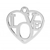 Love-Anhänger, Silberschmuck, LK-2677 - 0,50 15,5x16 mm 
