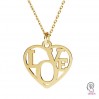 Love-Anhänger, Silberschmuck, LK-2677 - 0,50 15,5x16 mm 