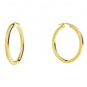 Hoop Earrings, 5cm, Earring Findings, KL-440 4x40 mm