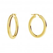Hoop Earrings, 4cm, Earring Findings, KL-430 4x30 mm