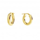 Hoop Earrings, 2,5cm, Earring Findings, KL-415 4x15 mm