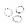 Jump Rings, Soldered, Jewelry Findings, KCZ 0,7x3,6 mm