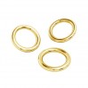 Jump Rings, Soldered, Jewelry Findings, KCZ 0,7x3,6 mm