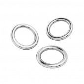 Jump Rings, Soldered, Jewelry Findings, KCZ 0,7x3,6 mm