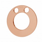 Pendant Findings with Two Holes, Jewelry Findings, LKM-2893 - 0,50 12x12 mm