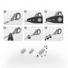 Hopeaputki, 2,10mm, koruosat, RURC - 0,35 2,1x1,5 mm - Crimp tubes