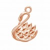 Schwan-Anhänger, Silberschmuck, CHARM 0142 11x15,2 mm 