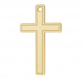 Cross Pendant, 14K 585 Gold, Gold Jewelry, LKZ14K-50013 - 0,30 9,5x15 mm
