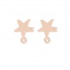 Star Earring Posts with Eyelet, Jewelry Findings, KLS LKM-2612 - 0,50 9x10,3 mm