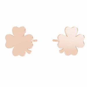 Clover Earrings, Jewelry Findings, Earring Findings, KLS LKM-3003 - 0,50 10x10 mm (L+R) Clover Earrings, Jewelry Findings, Earring Findings, KLS LKM-3003 - 0,50 10x10 mm (L+R)