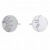 Sun and Moon Earrings, Jewelry Findings, Earring Findings, KLS LKM-3004 - 0,50 10x10 mm (L+P) 