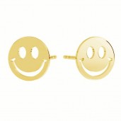 Smiley Emoticon Earrings, Jewelry Findings, Earring Findings, KLS LKM-3005 - 0,50 10x10 mm 