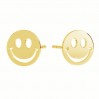 Smiley Emoticon Earrings, Jewelry Findings, Earring Findings, KLS LKM-3005 - 0,50 10x10 mm 