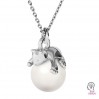 Katzen-Anhänger, Perle 5818 MM 8, Silberschmuck, Schmuckteile, ODL-00452 (5818 MM 8)