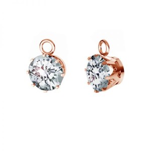 Anhänger mit 9mm Zirkonia, Silberschmuck, Schmuckteile, 9MM ROUND ZIRCON CON 1 Anhänger mit 9mm Zirkonia, Silberschmuck, Schmuckteile, 9MM ROUND ZIRCON CON 1
