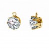 Anhänger mit 12mm Zirkonia, Silberschmuck, Schmuckteile, CON 1 ZIRCON ROUND 13,5x16,8 mm 