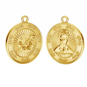 Münzanhänger, Frida Kahlo, Silberschmuck, Schmuckteile, ODL-00734 20x23 mm Münzanhänger, Frida Kahlo, Silberschmuck, Schmuckteile, ODL-00734 20x23 mm