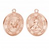 Münzanhänger, Frida Kahlo, Silberschmuck, Schmuckteile, ODL-00734 20x23 mm