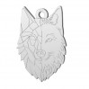 Wolf Pendant, Silver Jewelry, LKM-2223 - 0,50 14x20 mm