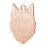 Wolf Pendant, Silver Jewelry, LKM-2223 - 0,50 14x20 mm