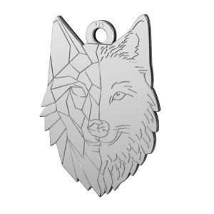 Wolf Pendant, Silver Jewelry, LKM-2223 - 0,50 14x20 mm Wolf Pendant, Silver Jewelry, LKM-2223 - 0,50 14x20 mm