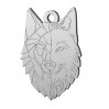 Wolf Pendant, Silver Jewelry, LKM-2223 - 0,50 14x20 mm