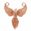 Phoenix Flügel-Anhänger, Silberschmuck, Schmuckteile, ODL-00823 20X24 MM