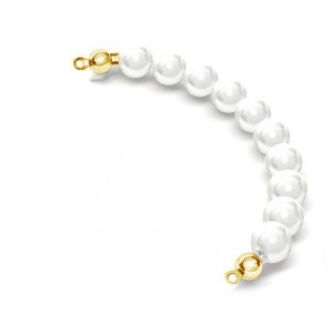 Kaulakoruosat, 8,0 cm, hopeakorut, EL 29 6x80 mm