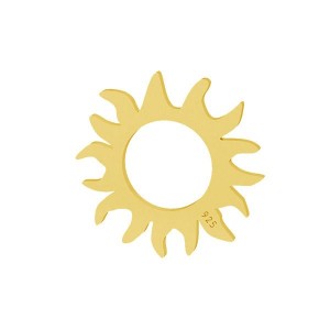 Sonne-Anhänger, Silberschmuck, Schmuckteile, LKM-2091 - 0,50