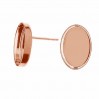 Oval Ohrstecker, Giessharzschmuck, Ohringteile, KLSG FMG 10x14 mm