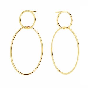 Korvarengas, korvakoruosat, hopeakorut, KLS-27 34x44,4 mm Korvarengas, korvakoruosat, hopeakorut, KLS-27 34x44,4 mm