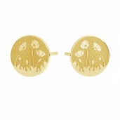 Poppies Earrings, Jewelry Findings, Earring Findings, KLS LKM-3017 - 0,50 10x10 mm