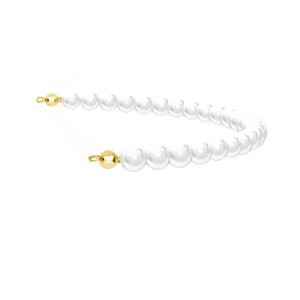 Kaulakoruosat, 6mm, luonnonhelmet, EL 31 6X170 MM